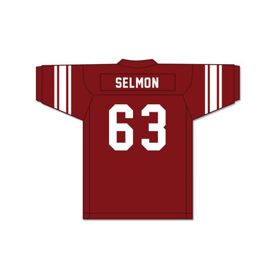 Lee Roy Selmon 63 Eufaula High School Ironheads Maroon Football Jersey 1