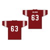 Lee Roy Selmon 63 Eufaula High School Ironheads Maroon Football Jersey 1