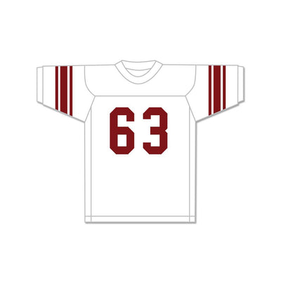 Lee Roy Selmon 63 Eufaula High School Ironheads White Football Jersey 1