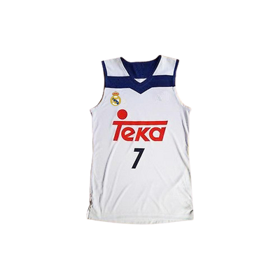 Luka Doncic 7 Real Madrid White Basketball Jersey