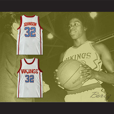 Magic Johnson 32 Lansing Everett High School Vikings Basketball Jersey Any Player - borizcustom