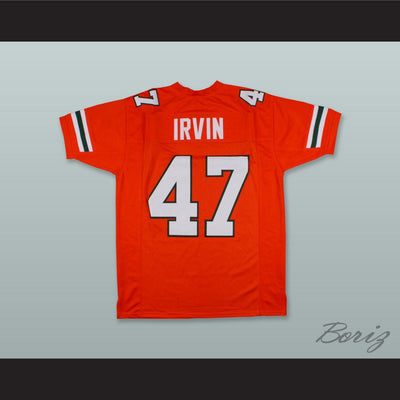 Michael Irvin 47 Miami Orange Football Jersey