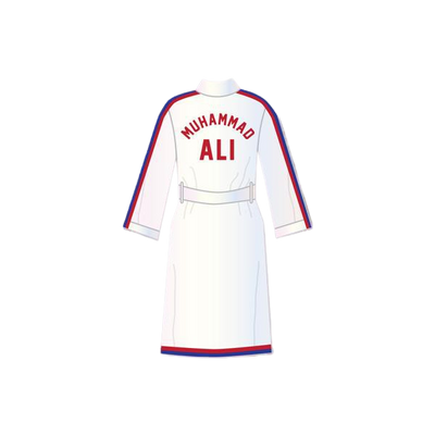 Muhammad Ali 76 White Satin Full Boxing Robe