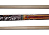 Boriz Billiards Black Leather Grip Pool Cue Stick Majestic 7YUV Series inlaid