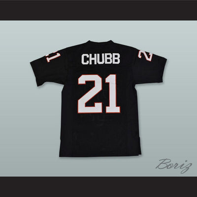 Nick Chubb 21 Cedartown High School Bulldogs Black Football Jersey