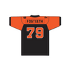 Orc Fogteeth 79 Black/Orange Football Jersey Bright