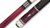 Billiards Black Leather Grip Pool Cue Stick Majestic Series inlaid Model F4XX