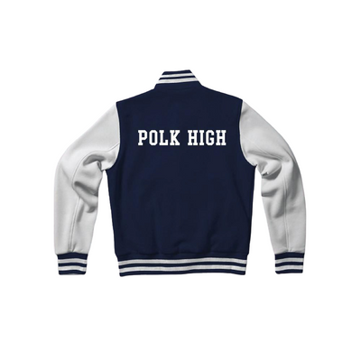 Al Bundy Polk High School Dark Blue Varsity Letterman Jacket-Style Sweatshirt Married With Children