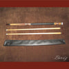 Boriz Billiards Pro Series Black Leather Grip w/ Pool Cue Joint Protectors - borizcustom