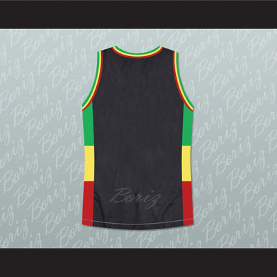 Rasta Style Jamaica Basketball Jersey Any Player or Number Stitch Sewn - borizcustom