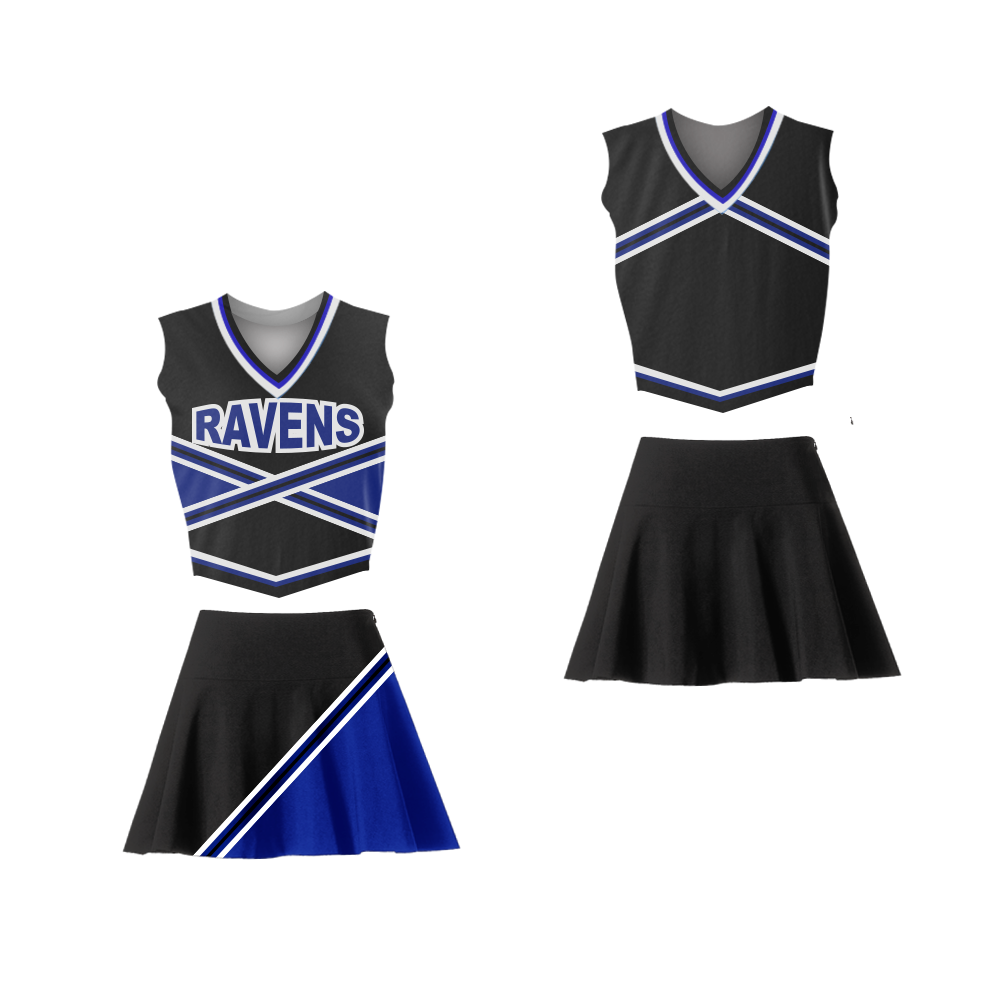 One Tree Hill Ravens Cheerleader Uniform Stitch Sewn Colors