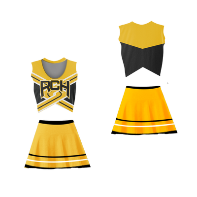 Bring It On Torrance Shipman (Kirsten Dunst) Rancho Carne High School Toros Cheerleader Uniform Stitch Sewn colors