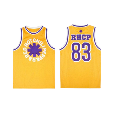RHCP 83 Yellow Basketball Jersey