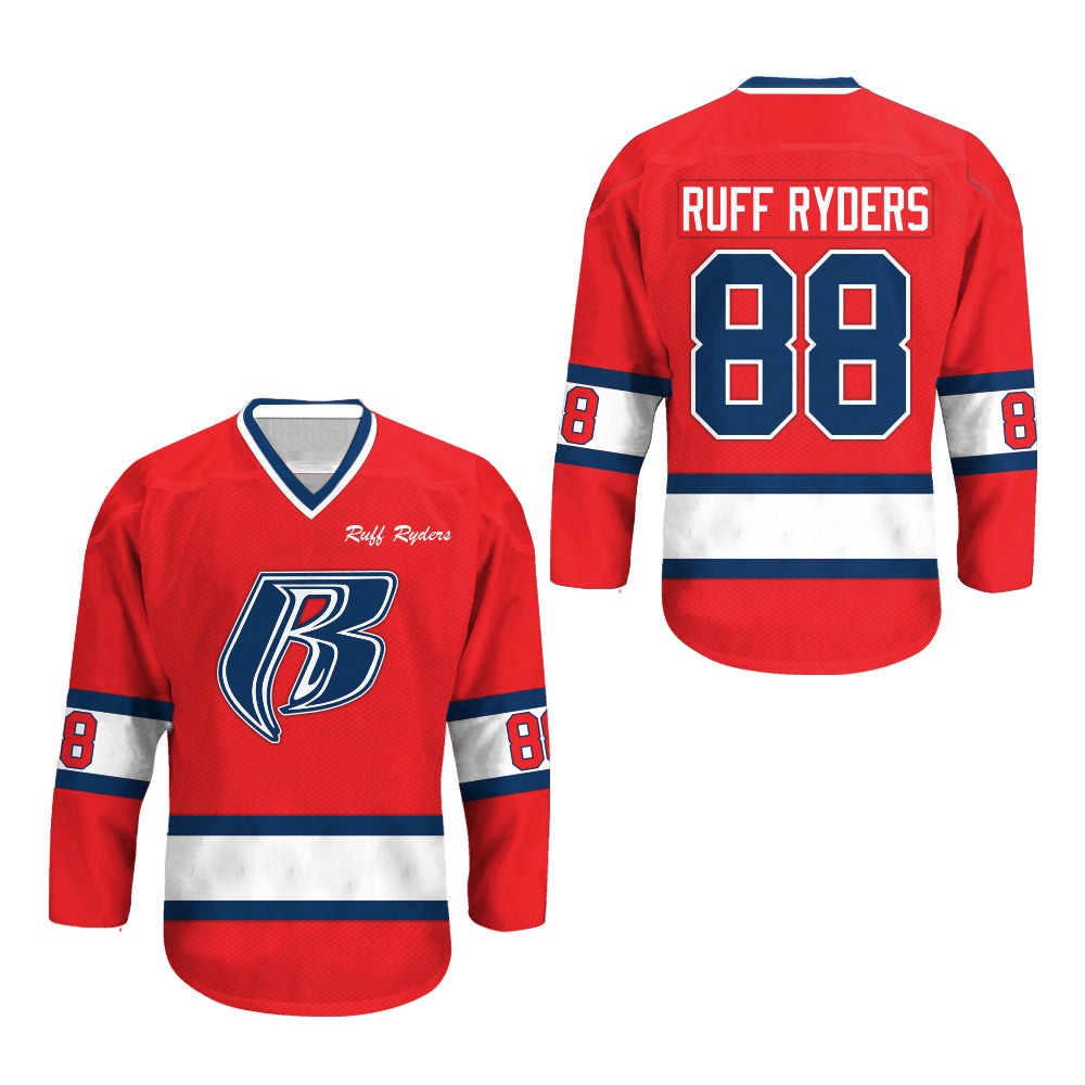 Ruff Ryders 88 Red Hockey Jersey