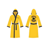 Rocky Balboa Italian Stallion Yellow Satin Full Boxing Robe with Hood