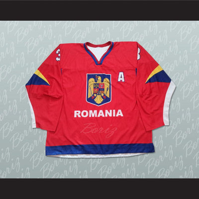 Szabolcs Papp Romania Hockey Jersey Stitch Sewn Any Player or Number - borizcustom