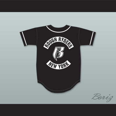 Rough Ryders Black Baseball Jersey