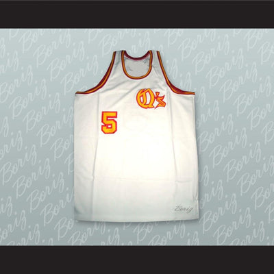 San Diego Travis Grant 5 White Basketball Jersey Stitch Sewn - borizcustom - 1