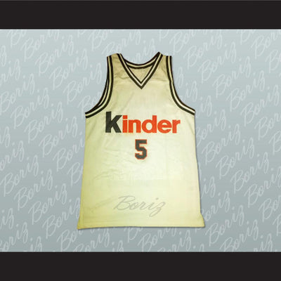 Predrag Sasha Danilovic Virtus Kinder Bologna Beograd Basketball Jersey - borizcustom - 1