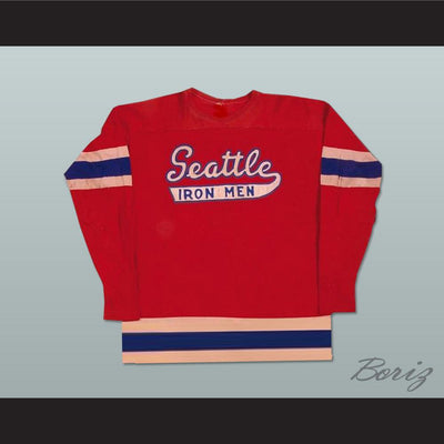 Seattle Iron Men Hockey Jersey Stitch Sewn All Sizes - borizcustom - 1