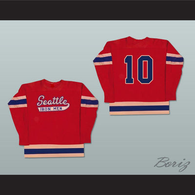 Seattle Iron Men Hockey Jersey Stitch Sewn All Sizes - borizcustom - 3