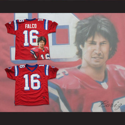 Keanu Reeves Shane Falco 16 Sentinels Airbrush Portrait Football Jersey - borizcustom