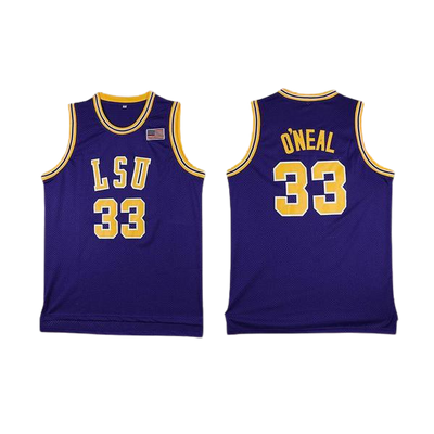 Shaquille O'Neal 33 school  Purple Basketball Jersey