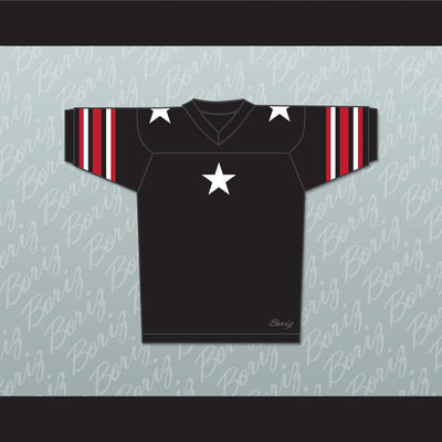 White Stars Red Stripes Black Football Jersey Stitch Sewn New - borizcustom