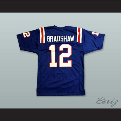 Terry Bradshaw 12 Louisiana Blue Football Jersey 1