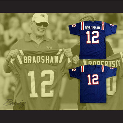 Terry Bradshaw 12 Louisiana Blue Football Jersey 1