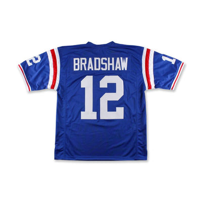 Terry Bradshaw 12 Louisiana Blue Football Jersey 2