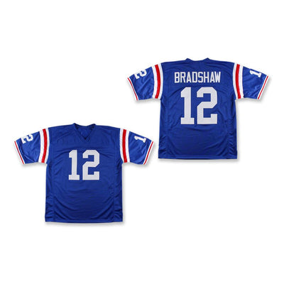 Terry Bradshaw 12 Louisiana Blue Football Jersey 2