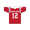 Terry Bradshaw 12 Woodlawn High School Knights Red Football Jersey 2