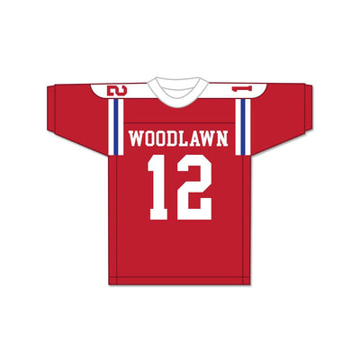 Terry Bradshaw 12 Woodlawn High School Knights Red Football Jersey 2