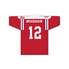 Terry Bradshaw 12 Woodlawn High School Knights Red Football Jersey 2