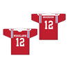 Terry Bradshaw 12 Woodlawn High School Knights Red Football Jersey 2