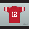 Terry Bradshaw 12 Woodlawn High School Knights Red Football Jersey 3