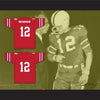 Terry Bradshaw 12 Woodlawn High School Knights Red Football Jersey 3