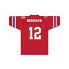 Terry Bradshaw 12 Woodlawn High School Knights Red Football Jersey 3