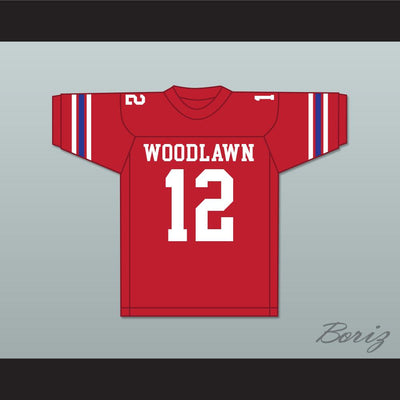 Terry Bradshaw 12 Woodlawn High School Knights Red Football Jersey 4