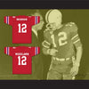 Terry Bradshaw 12 Woodlawn High School Knights Red Football Jersey 4