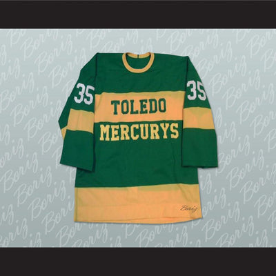 Toldeo Mercurys Pearce 35 Hockey Jersey Stitch Sewn NEW Any Size or Player - borizcustom