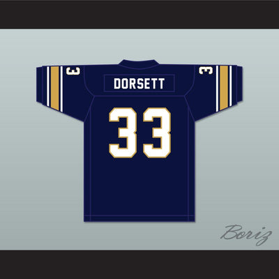 Tony Dorsett 33 Hopewell High School Vikings Dark Blue Football Jersey 1