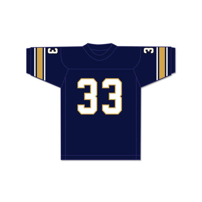 Tony Dorsett 33 Hopewell High School Vikings Dark Blue Football Jersey 1