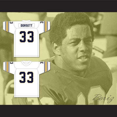 Tony Dorsett 33 Hopewell High School Vikings White Football Jersey 1