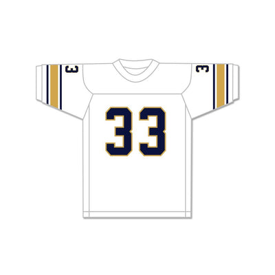 Tony Dorsett 33 Hopewell High School Vikings White Football Jersey 1