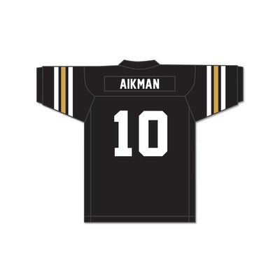 Troy Aikman 10 Henryetta High School Knights Black Football Jersey 1