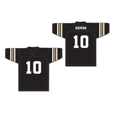 Troy Aikman 10 Henryetta High School Knights Black Football Jersey 1