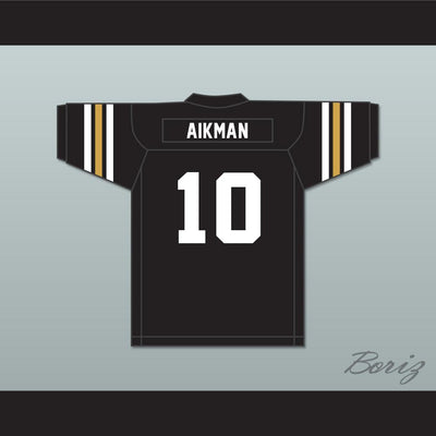 Troy Aikman 10 Henryetta High School Knights Black Football Jersey 2