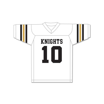 Troy Aikman 10 Henryetta High School Knights White Football Jersey 2